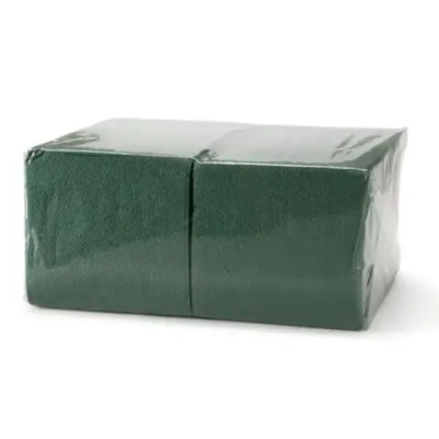 Салфетка 24х24 (1 сл.) 400 изумрудная Интенсив Оригами (1/12 шт.)