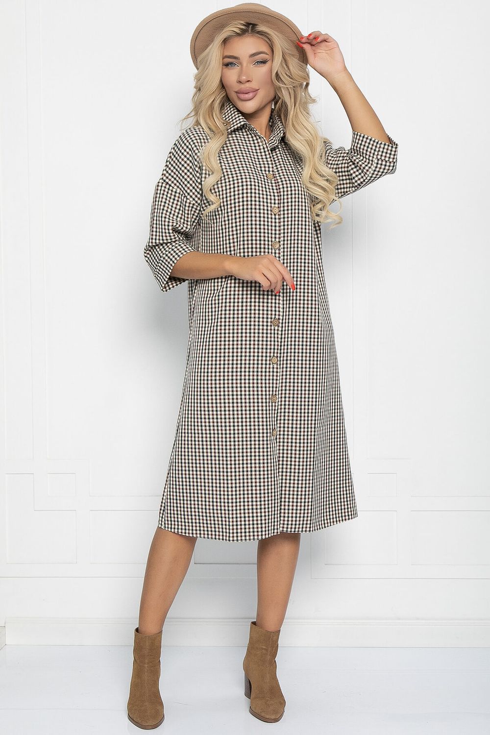 Платье Кэсси (клетка) П11219 LT Collection