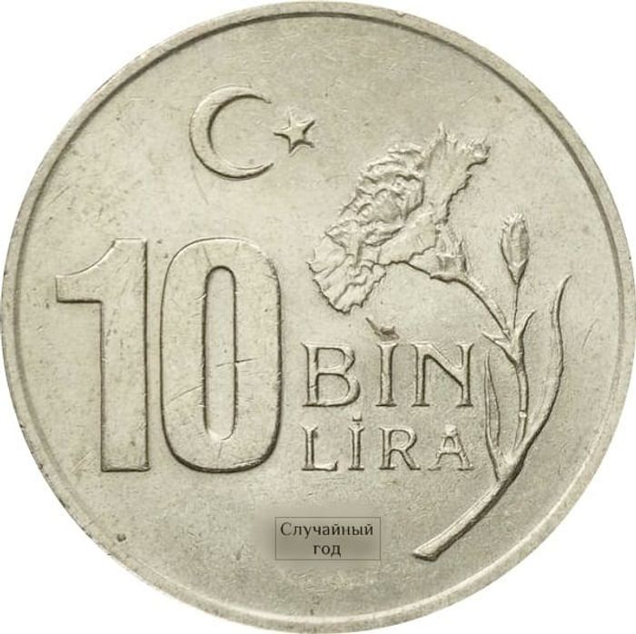 10 000 лир 1997-2001 Турция (10 Bin Lira)