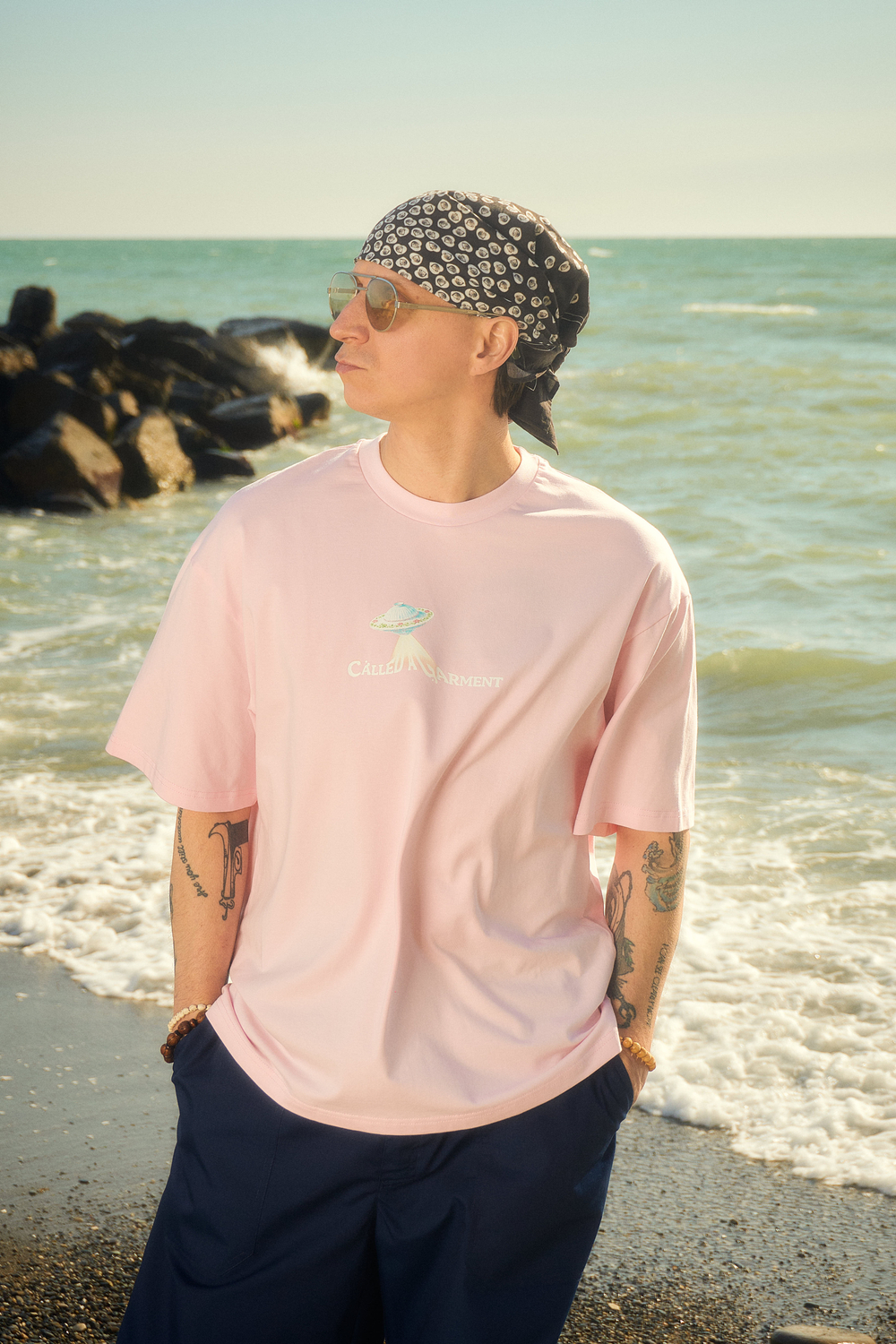 Футболка Called a Garment Flying Saucer T-Shirt "Light Pink"