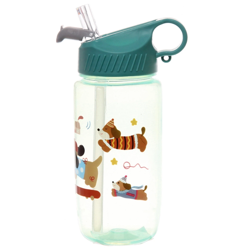 Бутылка питьевая пластиковая 580мл «Песики», микс цветов