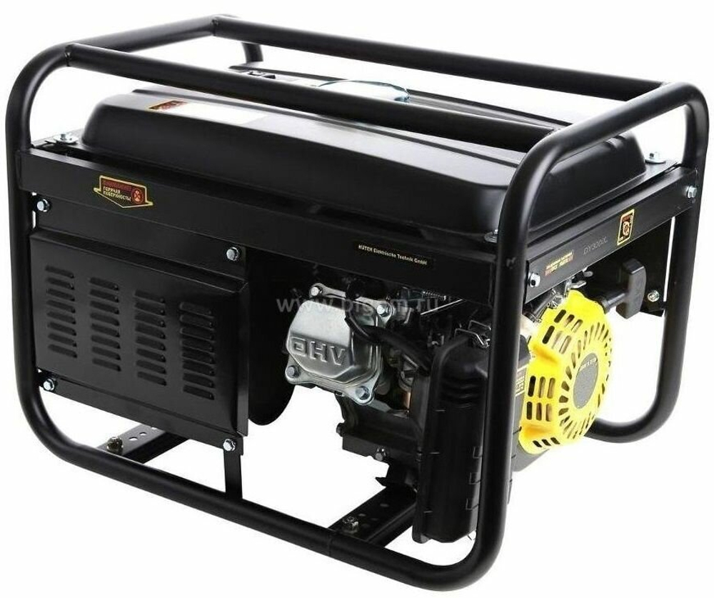 Бензиновый генератор Huter DY5000L, 220/12 В, 4.5кВт [64/1/5]