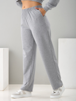 Костюм с брюками КБ-384/серый-меланж-п