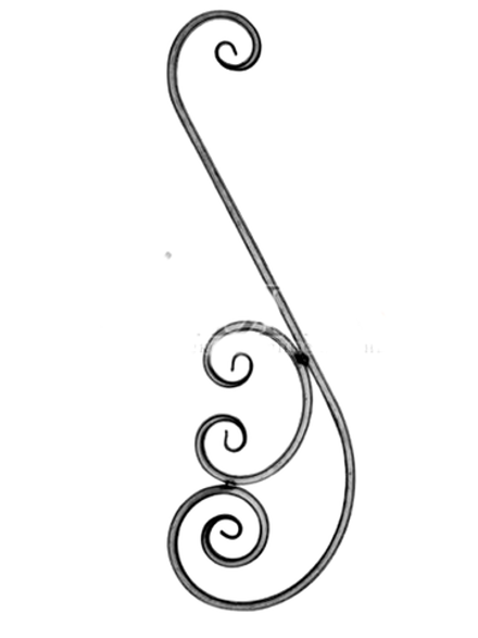 Балясина сталь 850х270 мм, 1 шт.