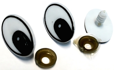 Глазки винтовые с фиксатором, 20х30 мм