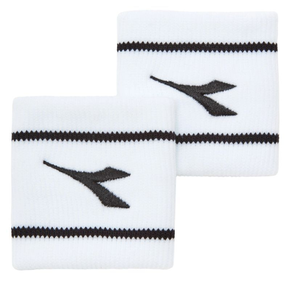 Теннисные напульсники Diadora Wide Logo - White