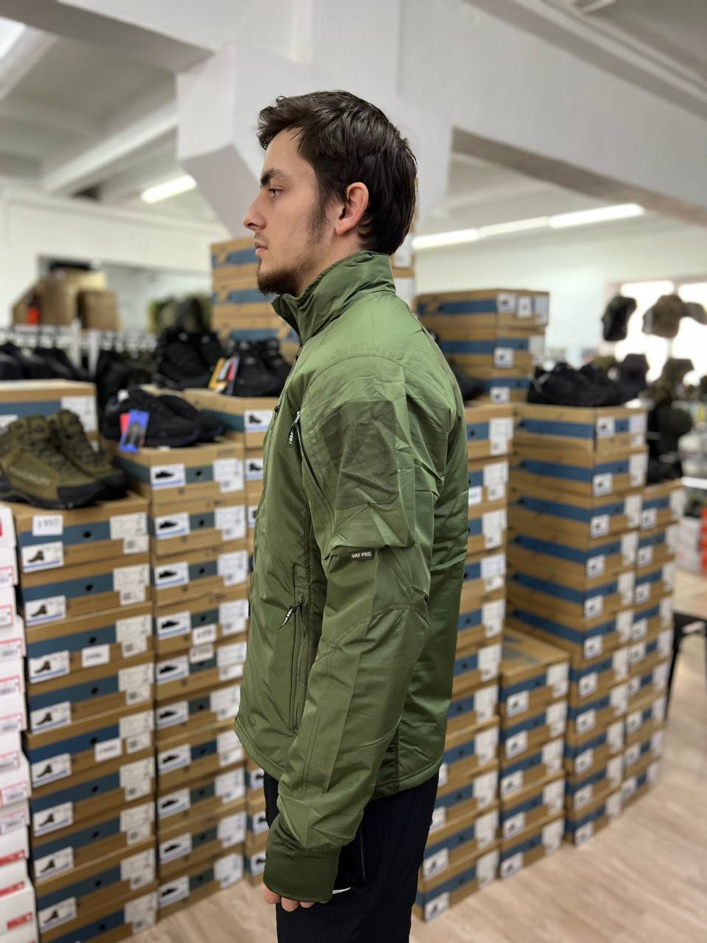 Куртка с мягкой подкладкой / олива