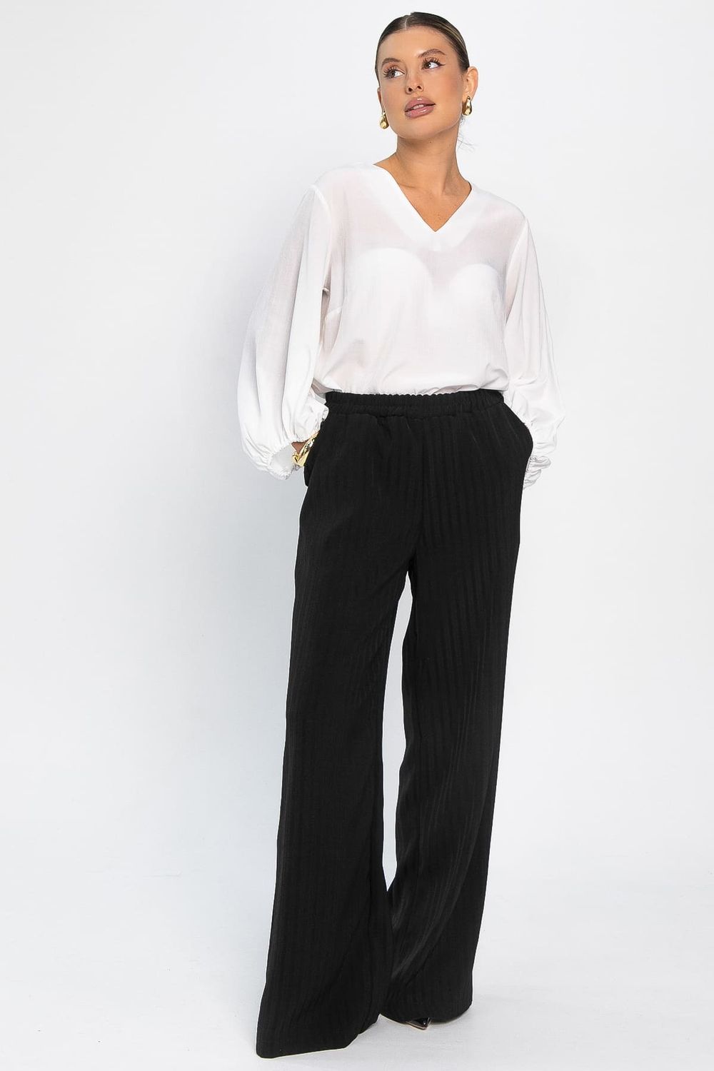 Брюки на резинке Астра (черные) Б14397-30М LT Collection