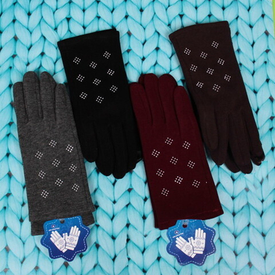 Перчатки женские «Manhattan», ромб, утепленные иск. мех, микс 5 цветов, размер универсальный 23*8,5см.