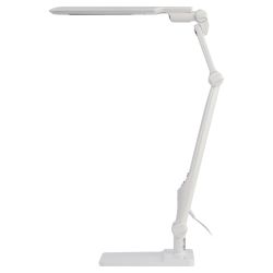 Настольный светильник ЭРА NLED-497-12W-W светодиодный на струбцине и с основанием белый