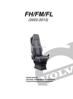 Чехлы премиум кожа + штрокс вышивка VOLVO FH/FM/FL 2002-2013 г. V12 Польша