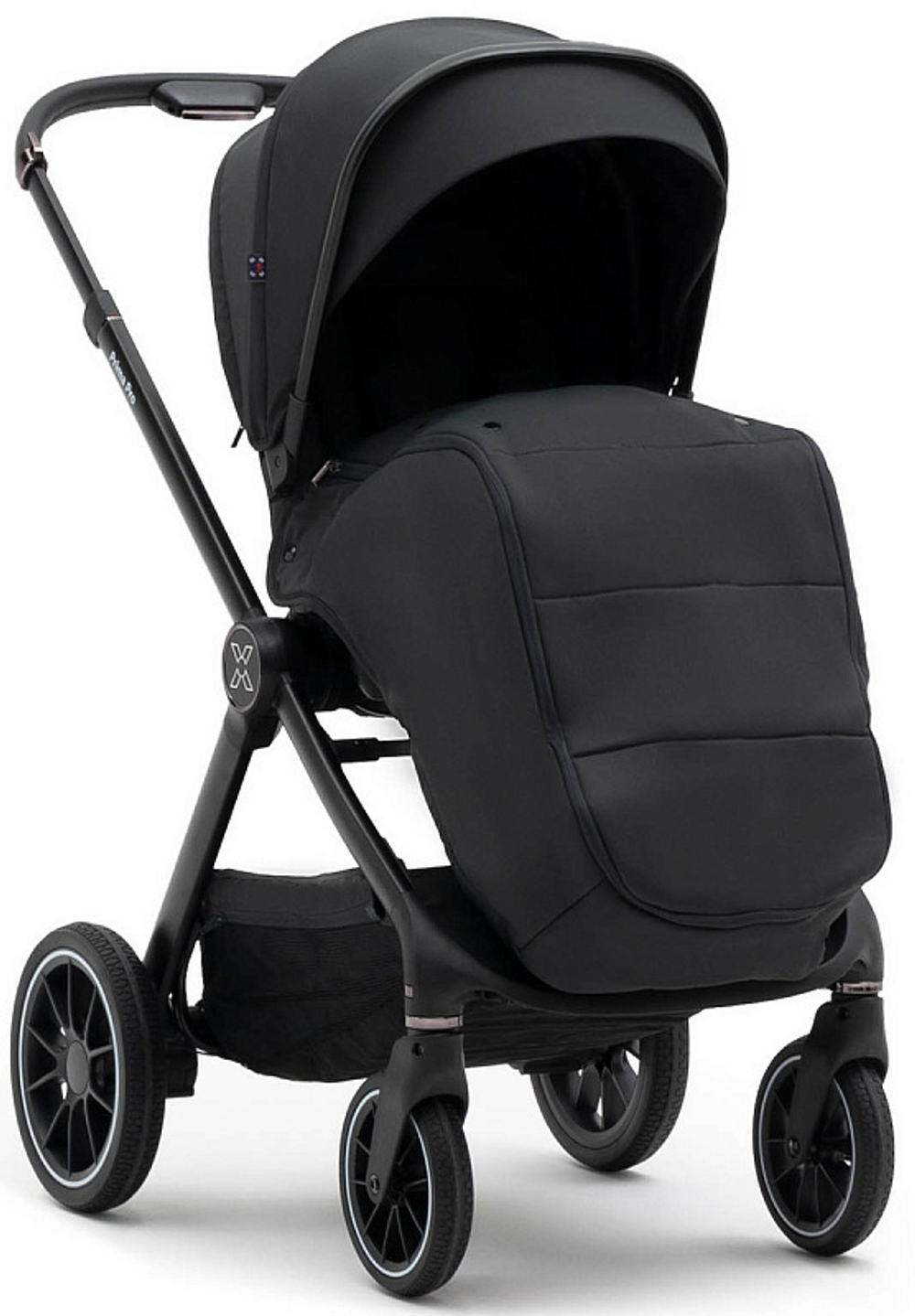 Коляска Agex Prima Pro 3 в 1 с автокреслом i-Team Black APA657 Midnight Grey (Темно-серый)