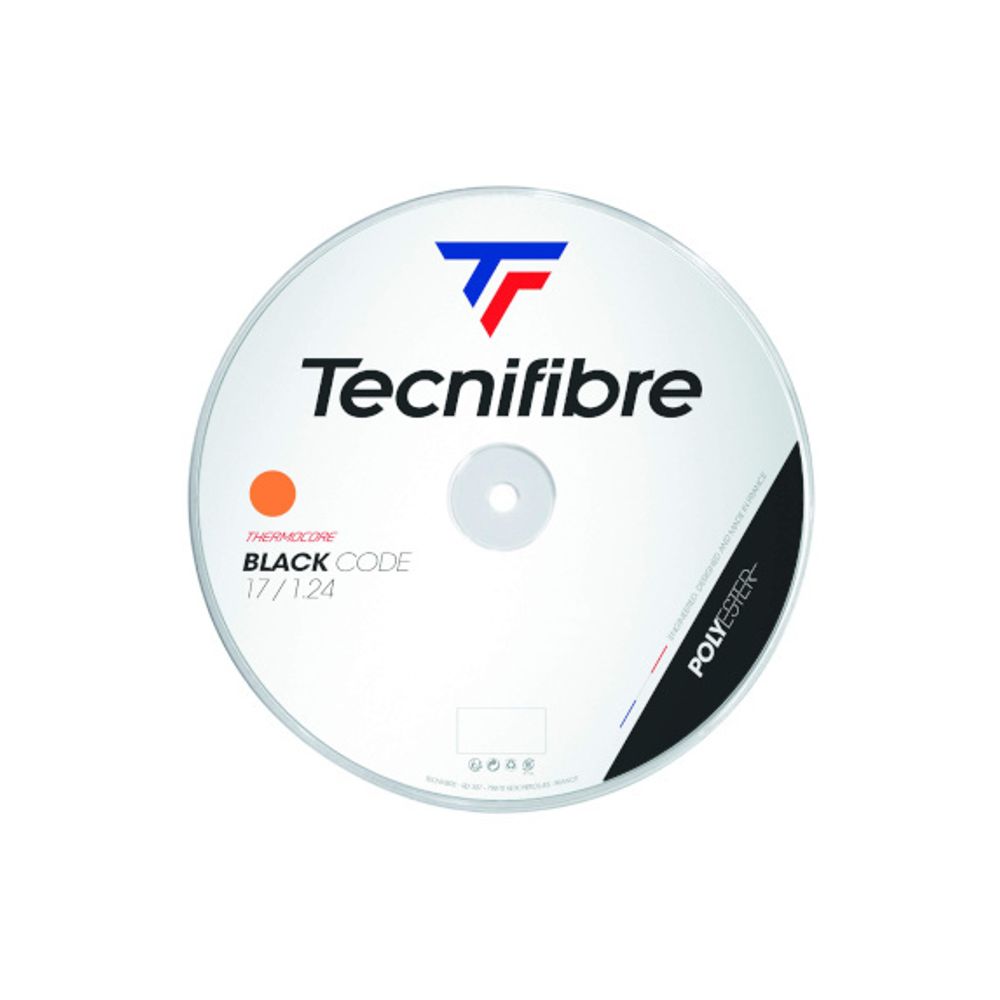 Струны для тенниса TECNIFIBRE BLACK CODE FIRE 1.24 В нарезке (1 натяжка) 11 м