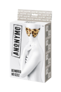 Маска на глаза с леопардовым принтом Anonymo Blindfold #0202