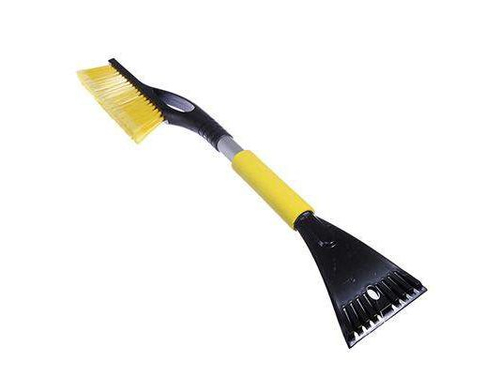 Щетка для уборки снега со скребком распушенной щетиной 64см NEW GALAXY