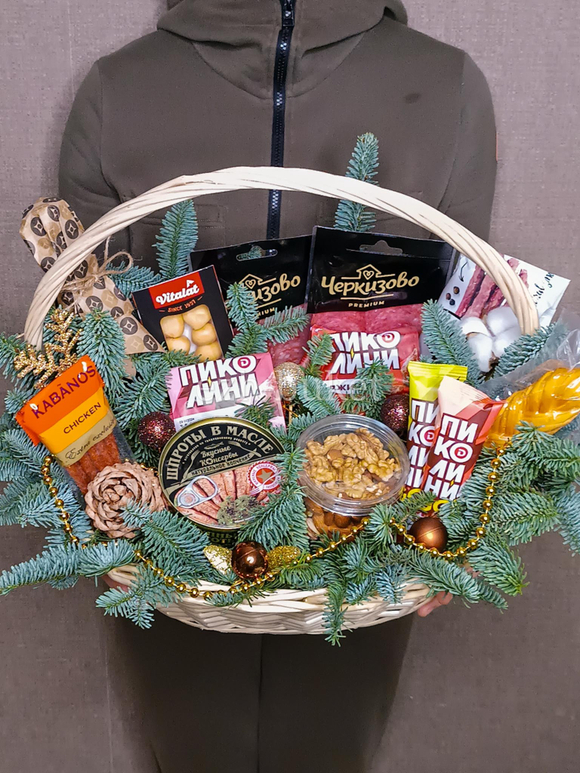 Новогодняя Мясная Корзина №1294