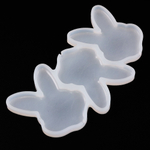 Форма силиконовая для леденцов "Зайцы" 130*65 мм, 3 ячейки