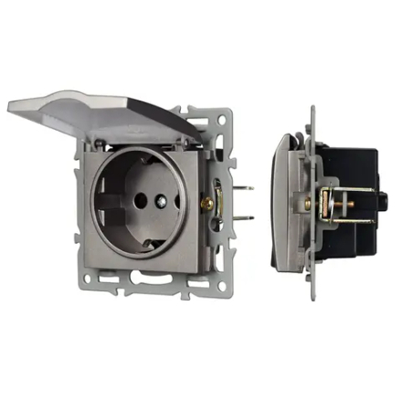 Механизм розетки влагозащищённый SCT-MCP-PL-GR (250V, 16A) (Arlight, -) 043747