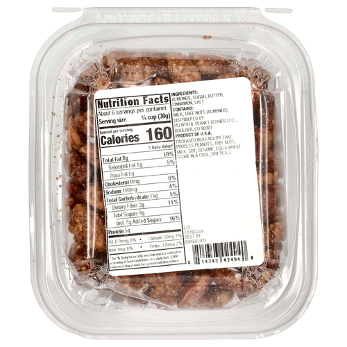 Made With, Миндаль с корицей и ирисом, 184 г (6,5 унции)