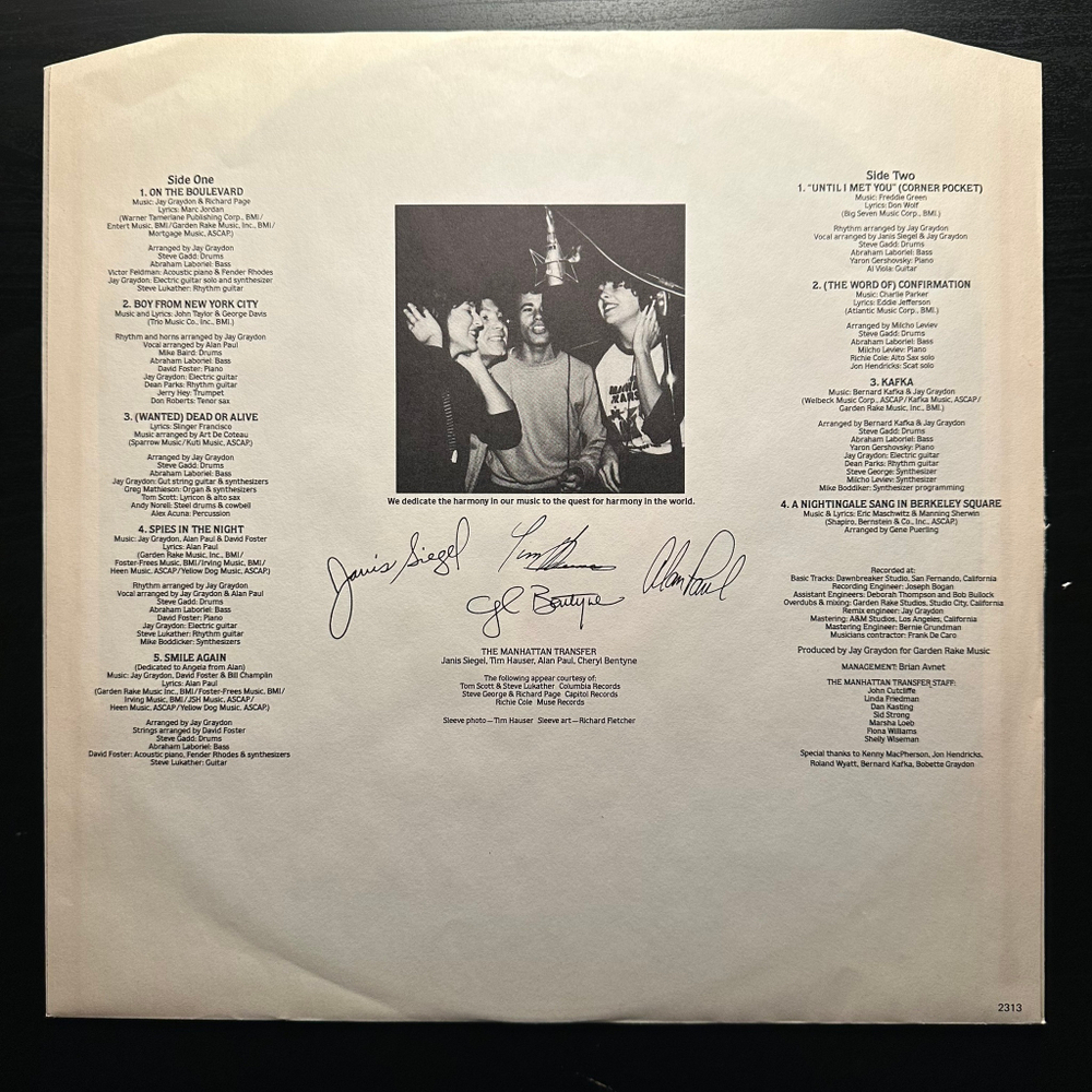 The Manhattan Transfer - Mecca For Moderns (Норвегия 1981г.)