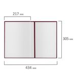 Папка адресная бумвинил "НА ПОДПИСЬ" с гербом России, А4, бордовая, индивидуальная упаковка, STAFF "Basic", 129626