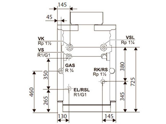 Газовый котел Buderus Logano G234-55 WS (RU TOP)