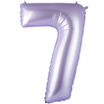 Шар фольгированный Цифра 7 101 см (Лаванда)