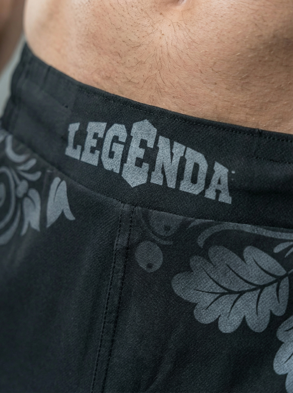 Шорты спортивные тренировочные LEGENDA Хохлома серая (3XL)