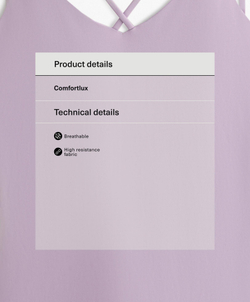 Oysho Короткий комбинезон Comfortlux с двойными бретелями, светло-фиолетовый