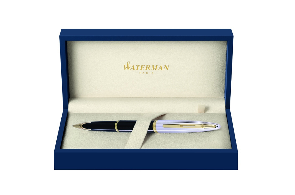 Перьевая ручка Waterman Carene, цвет: Black/Silver, перо: F