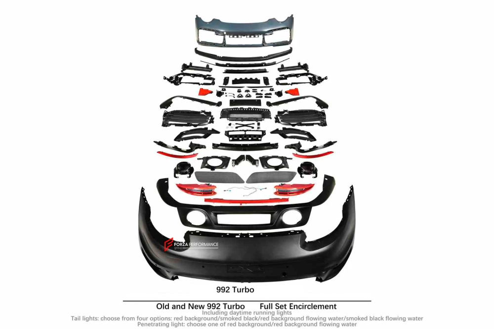 Обвес переделка для PORSCHE 911 991 CARRERA 2011–2019 в стиле 911 992 TURBO