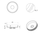 Раковина Boheme Corian 40 801-R-MW белая матовая