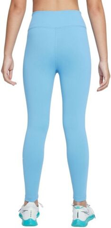 Штаны для девочки теннисные Nike Kids One Dri-Fit Tight - небесный
