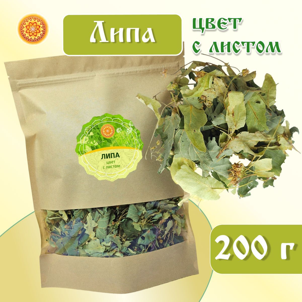 Чай липовый цвет с листом.