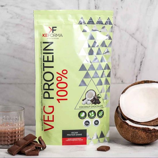Веганский протеиновый коктейль VEG PROTEIN 100% (шоколад-кокос) Keforma