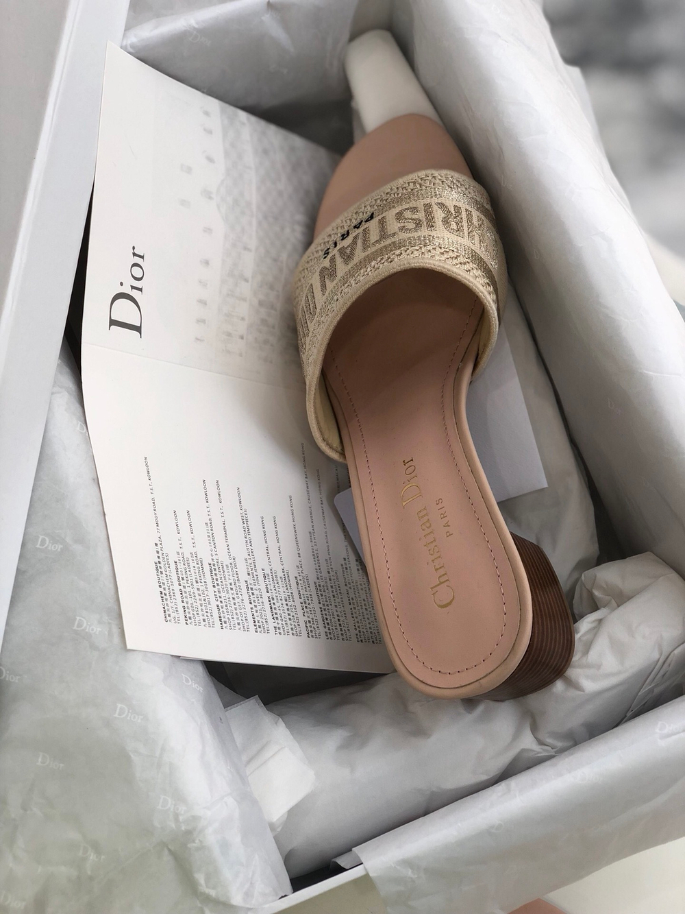 Christian Dior Dway Heeled Slide
