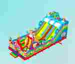Коммерческий надувной батут «Парк развлечений», 14*6*7 м.