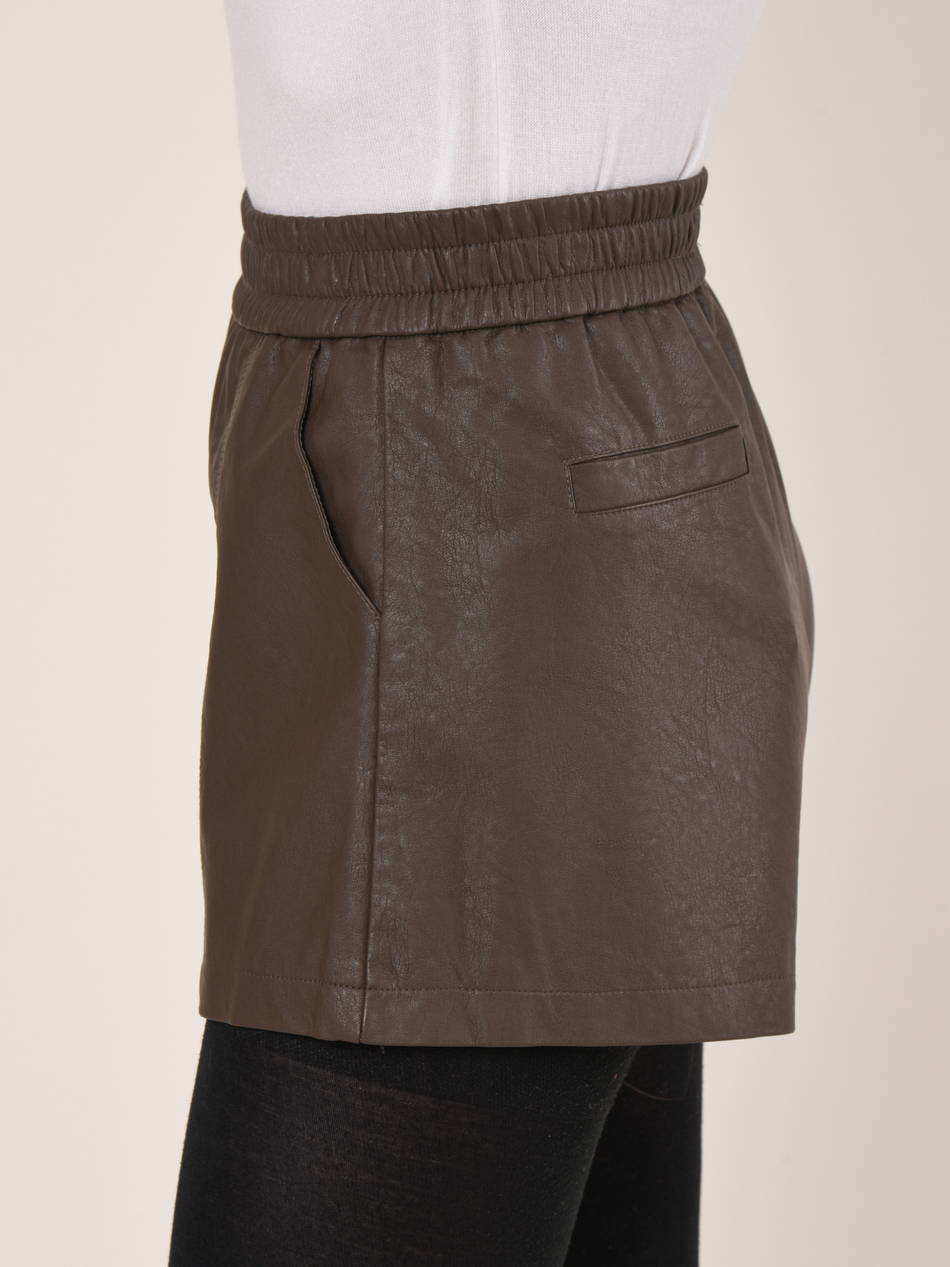 Шорты женские эко кожа