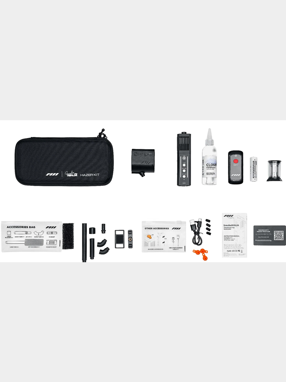 PMI SmokeNINJA Pro Hazer Kit генератор дыма с насадками (дым машина)
