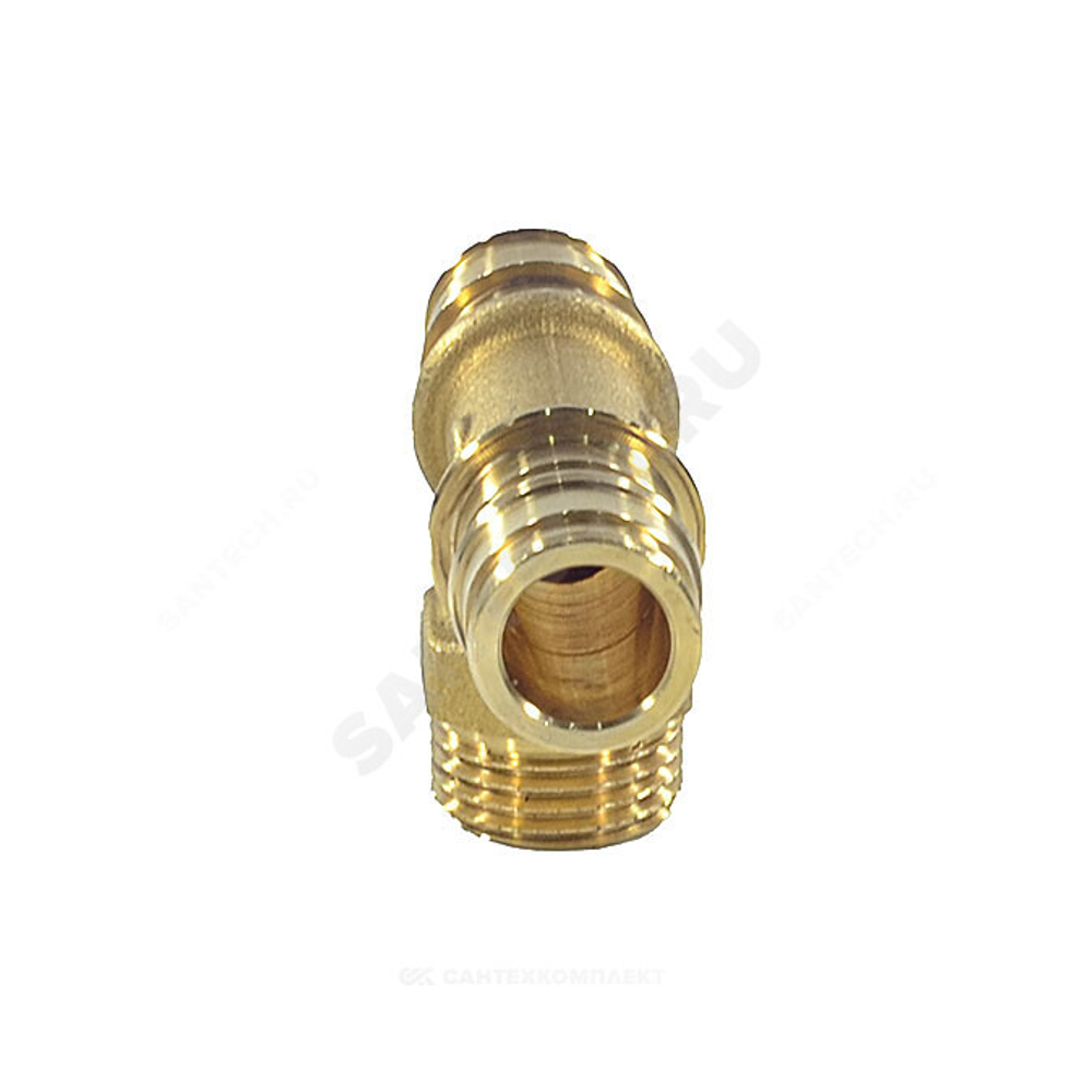 Тройник для PE-X труб радиальный латунь Дн 16х1/2"х16 НР GX153 Giacomini GX153Y033