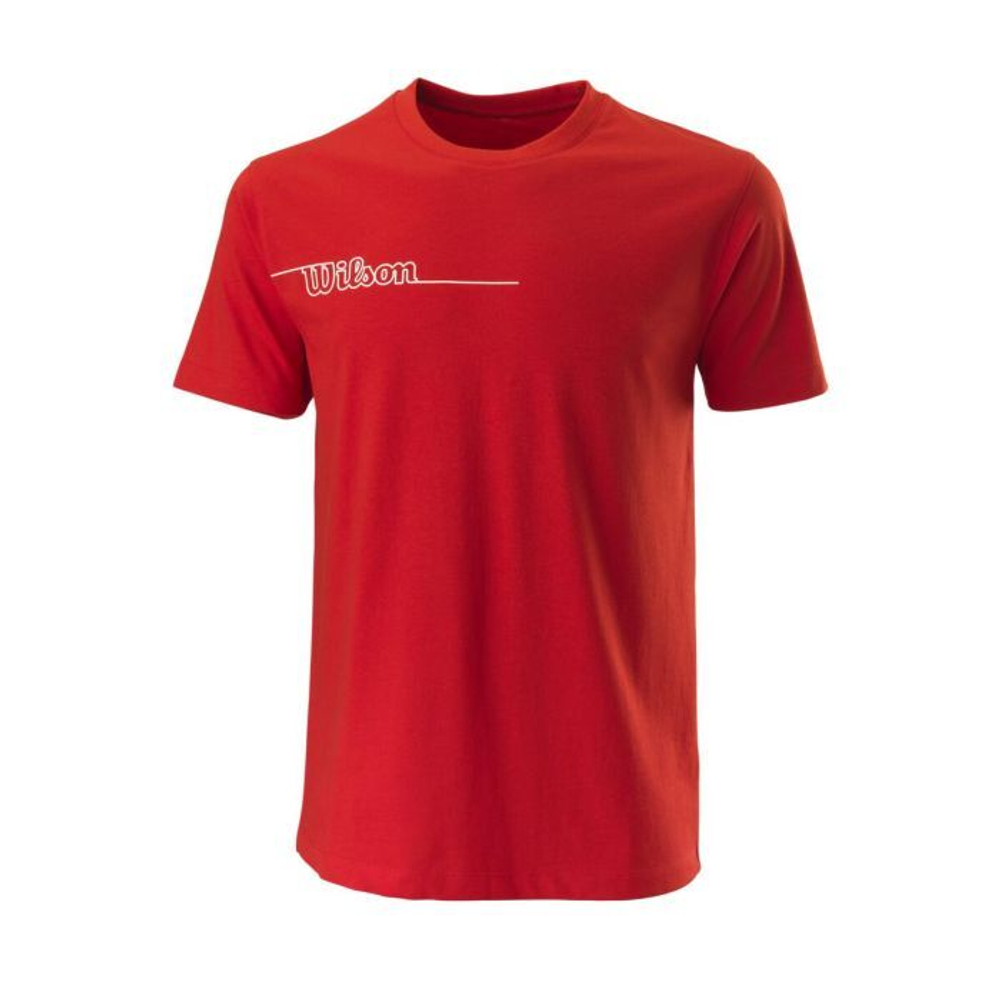 Теннисная футболка Wilson Team II Tech Tee Men - team red