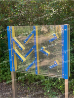 Уличный игровой развивающий модуль Подвижная стена