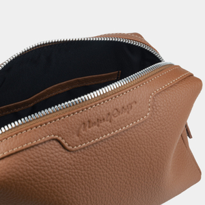 Несессер Trapèze кожи теленка, цвета карамель