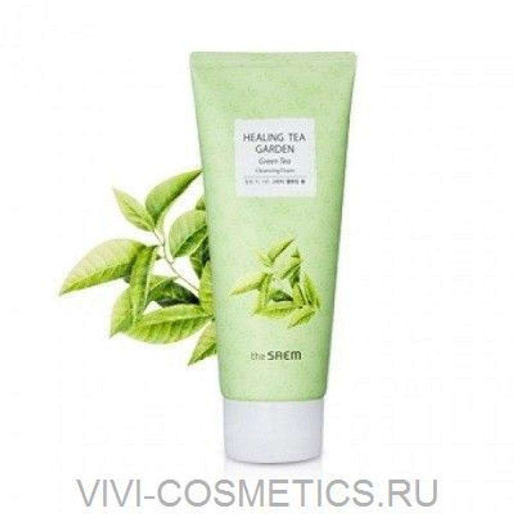 Пенка с экстрактом зеленого чая THE SAEM Healing Tea Garden Green Tea Cleansing Foam 150 мл