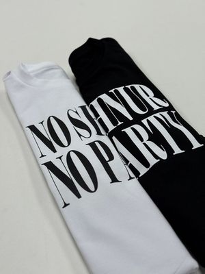 Футболка оверсайз(унисекс) плотная «NO SHNUR NO PARTY»