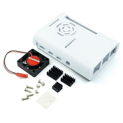 Белый пластиковый корпус для Raspberry Pi 4b
