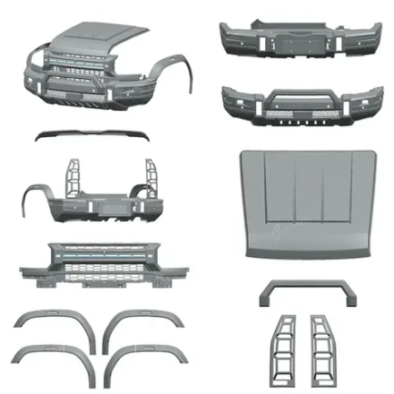 Силовой обвес для Jetour Traveller T2 2023+ Джетур Платформа на крышу Бампер Лестница Арки Спойлер