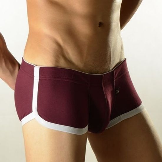 Мужские трусы хипсы бордовые DOOP Burgundy Relax Hip Boxer
