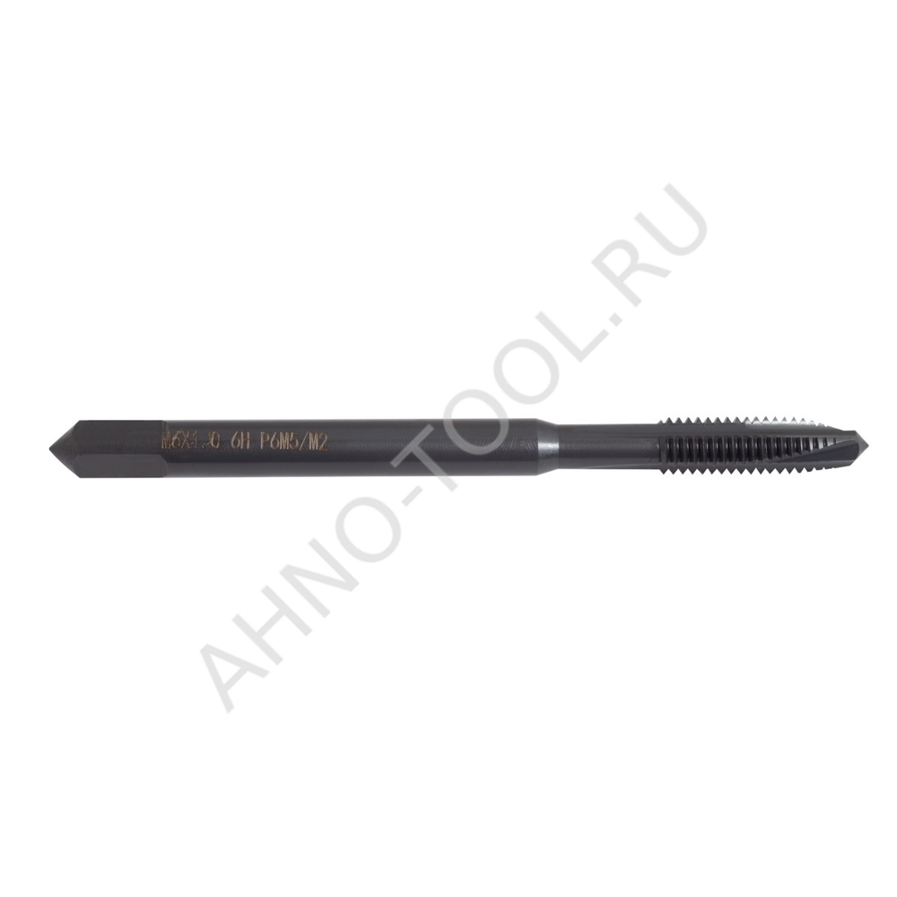 Метчик м/р  М6,0х1,0 Р6М5/М2 DIN371 BLACK OXIDE, с прямой канавкой, с подточкой ТОЧИНТЕХ