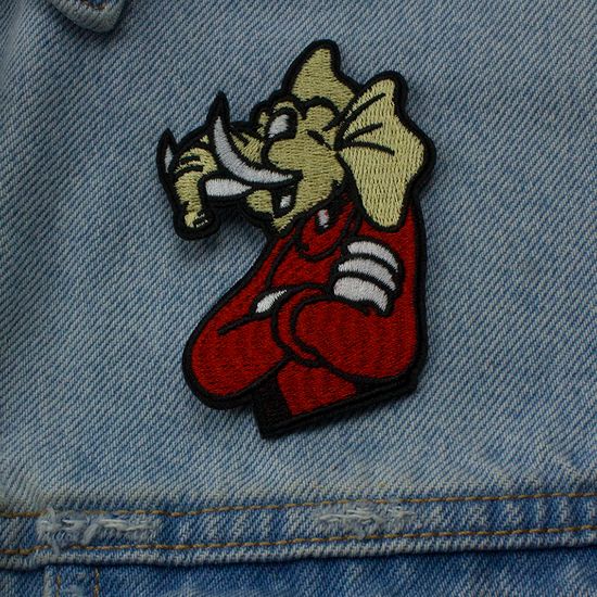 Нашивка на рюкзак и на одежду. Слон